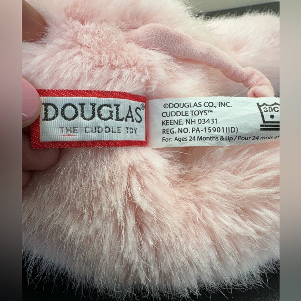 Douglas Curly Tail Pink Piggy Stuffed Animal - Picture 4 of 11